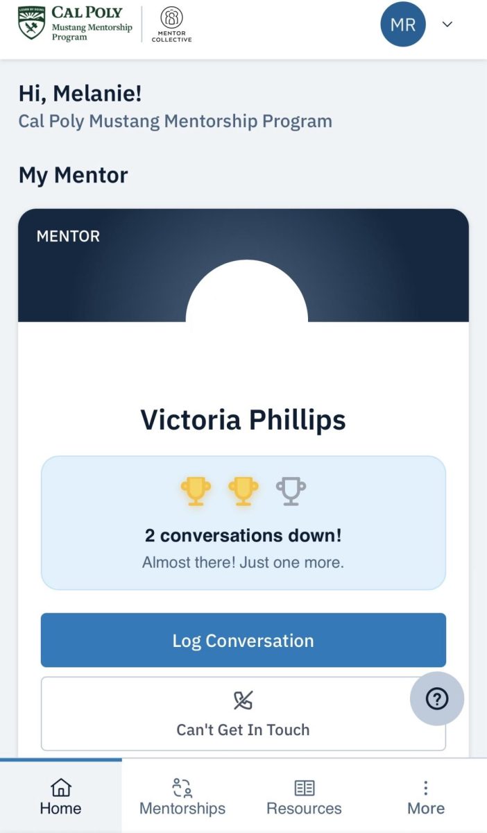 Logging in a conversation with your mentor helps with college questions.