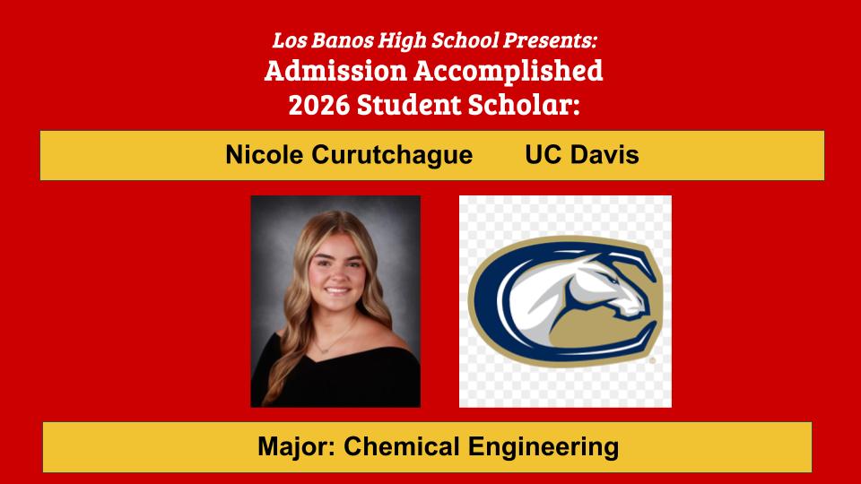 Admission Accomplished:  Nicole Curutchague