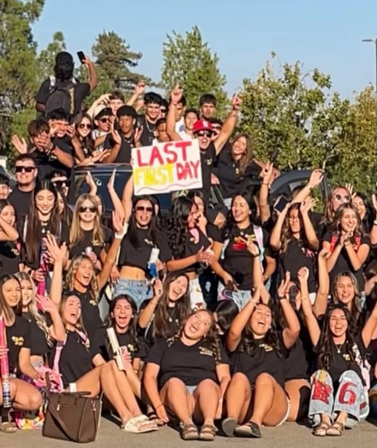 Seniors being happy all together.