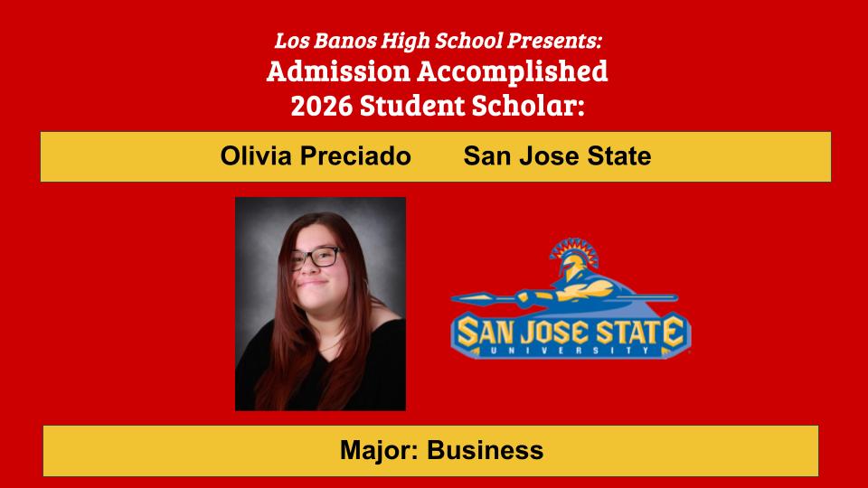 Admission Accomplished: Olivia Preciado