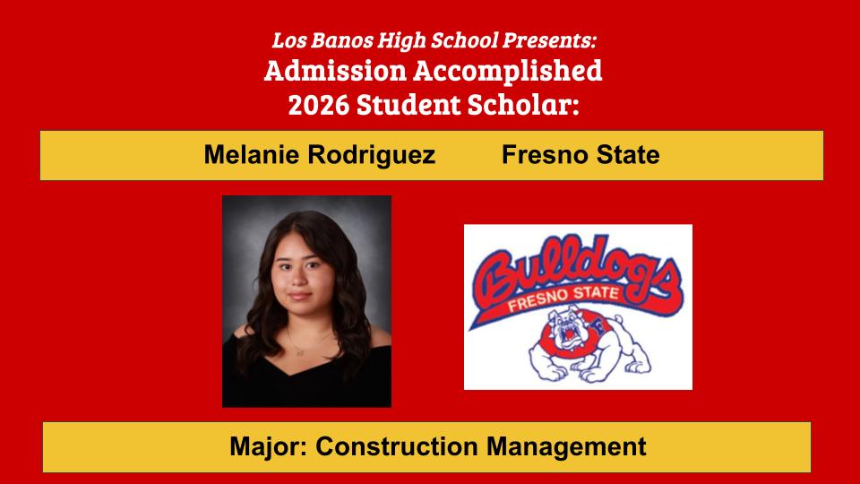 Admission Accomplished:  Melanie Rodriguez