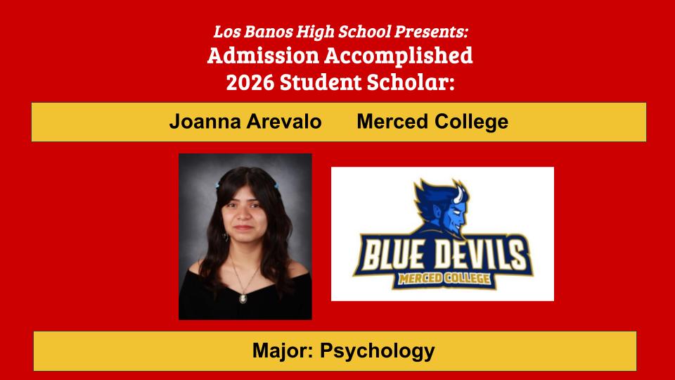 Admission Accomplished:  Joanna Arevalo