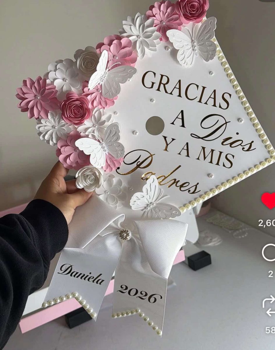 Nathaly Castillo chose her design for graduation.