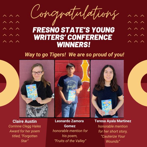 Creative Writing Club win publication at Fresno State.