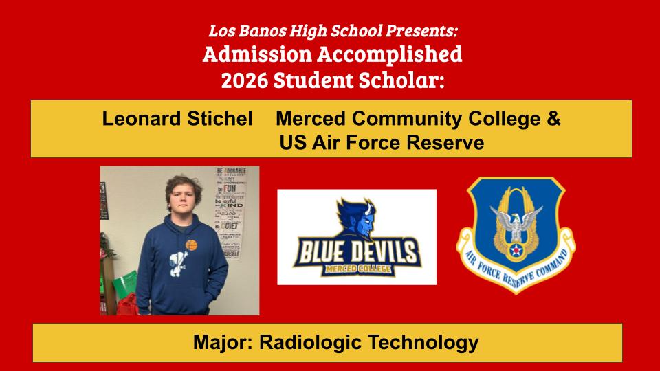 Admission Accomplished:  Leonard Stitchel