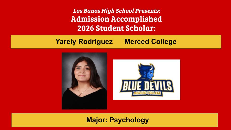 Admission Accomplished:  Yarely Rodriguez